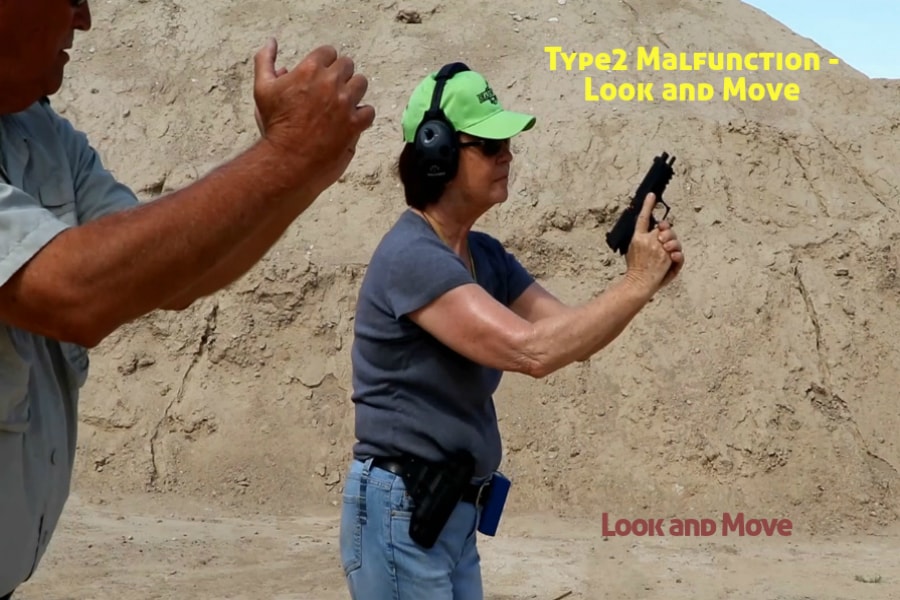 Idaho Firearms Classes Boise-Type 2 Handgun Malfunction-Look and move