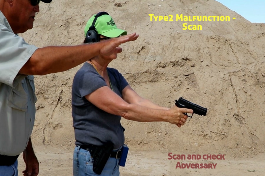 Idaho Firearms Classes Boise-Type 2 Handgun Malfunction-Scan and Check Adversary